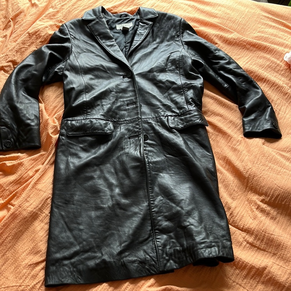 Alfani Leather Trench
